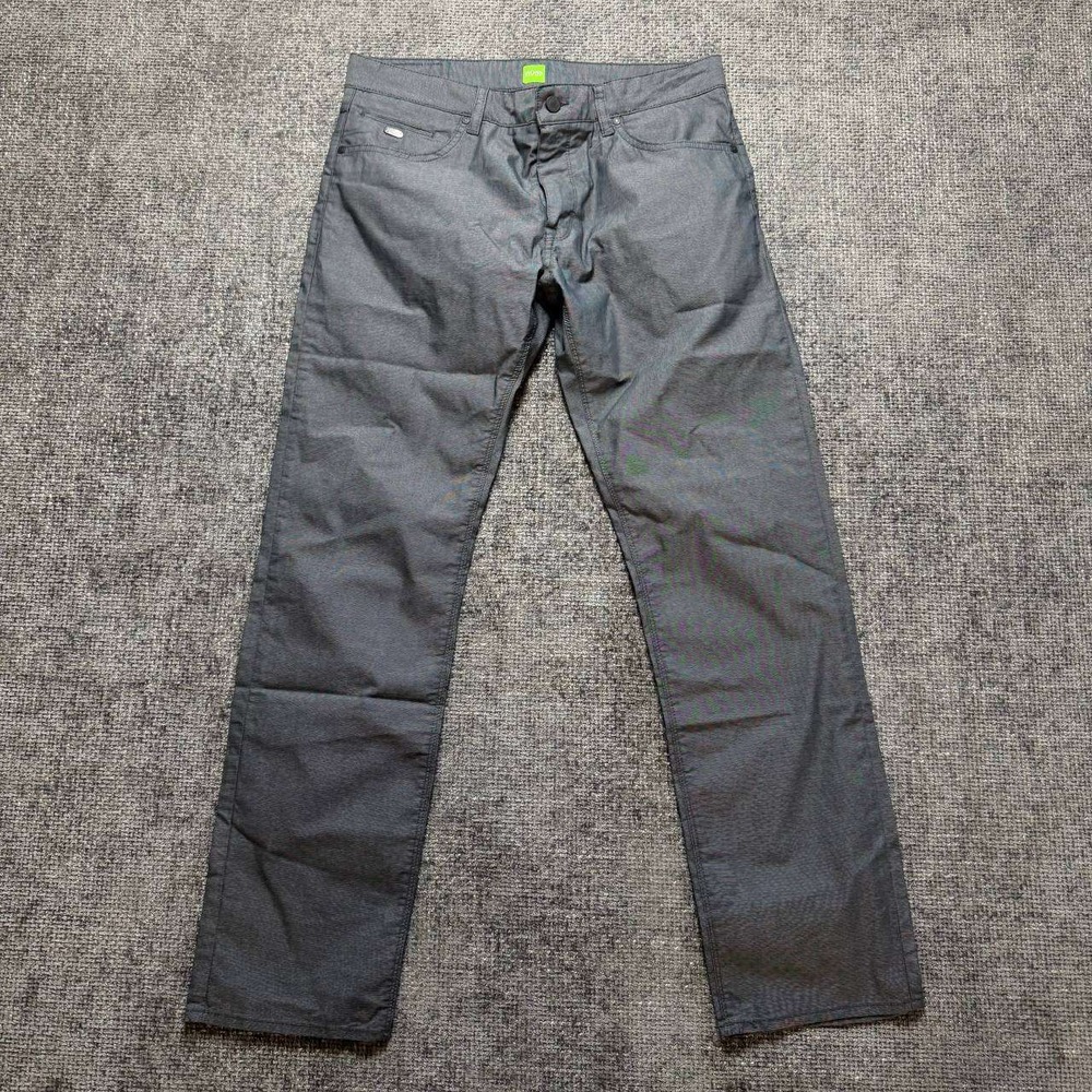 Hugo Boss C-Maine 1-1 Pants Mens 34x32 Grey Regular Fit Green Label